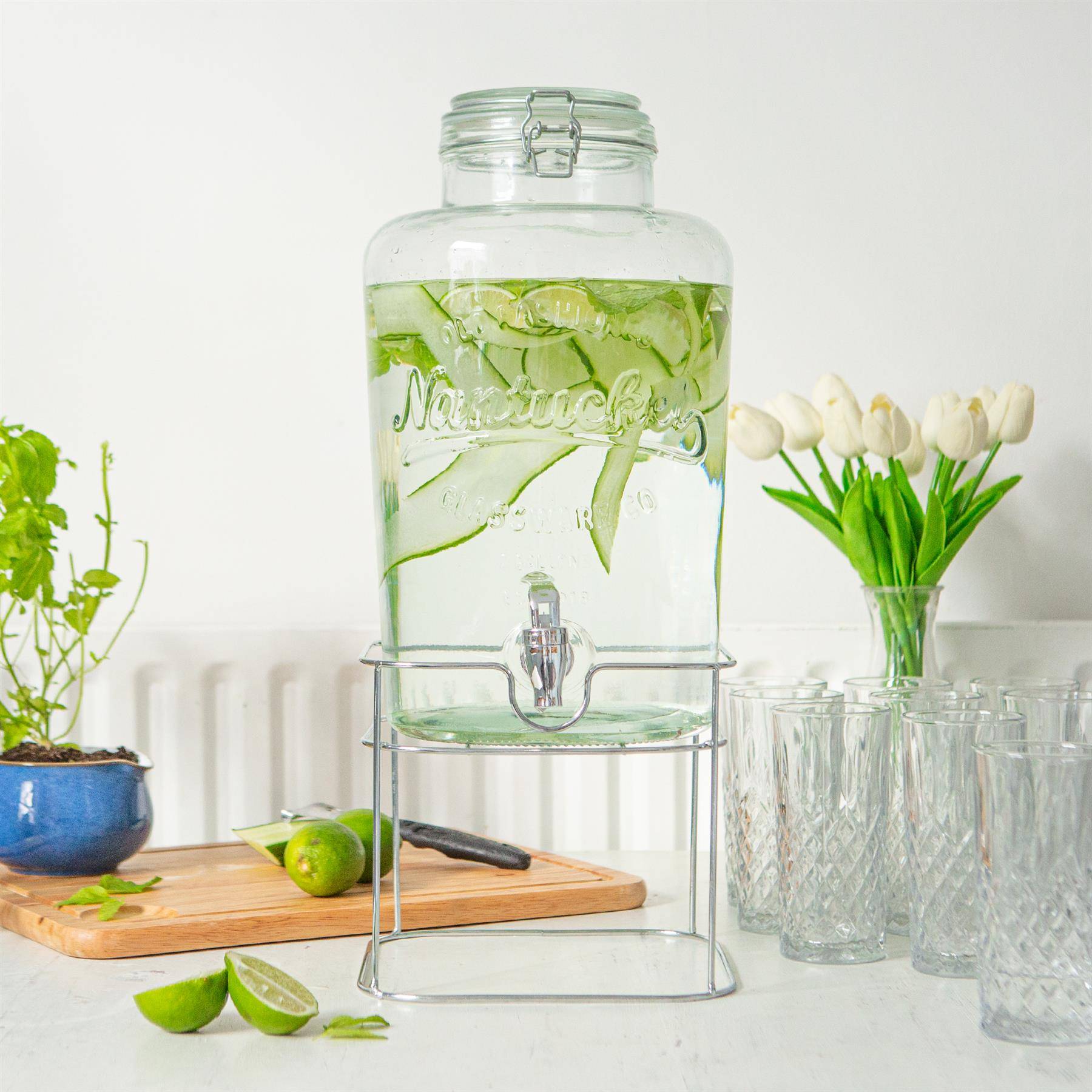 Rink Drink Glass Drinks Dispensers with Tap - Pack of 2 - 8.7L - Image 4