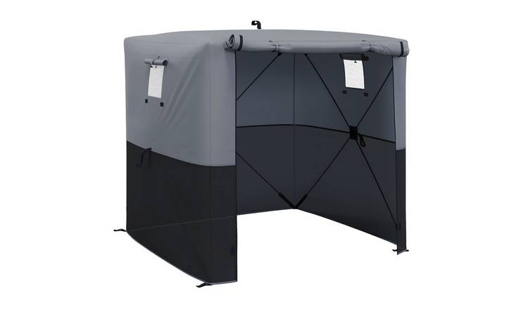 Outsunny Pop Up Mesh Window Gazebo - Grey