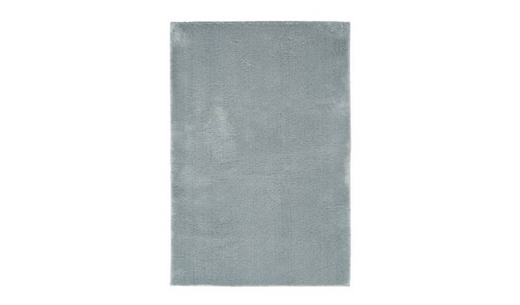 Mega Flooring Grey Modern Plain Rug - 100 x 150cm