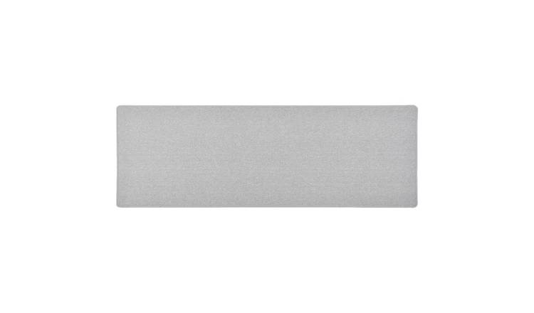 Walplus Polypropylene 3 mm Pile Carpet Runner - Light Grey - 50 x 150 cm