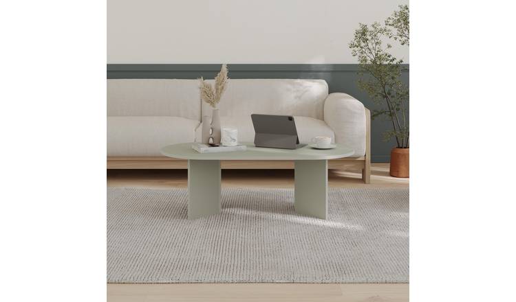 Decortie Sable Particleboard Coffee Table - Sage Green
