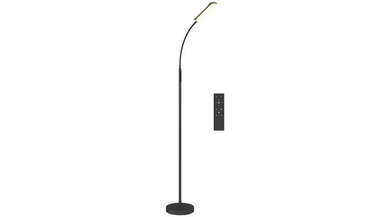 HOMCOM LED Dimmable Floor Lamp - Black