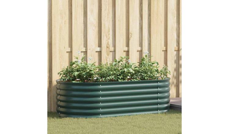 Walplus Steel Raised Garden Bed - Green - 160 x 80 x 44 cm
