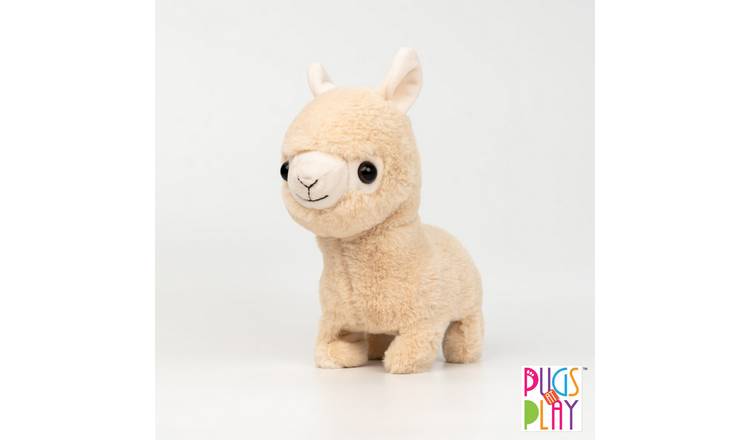 Pugs at Play Furry Friends Interactive Walking Llama Plush Toy - Sandy