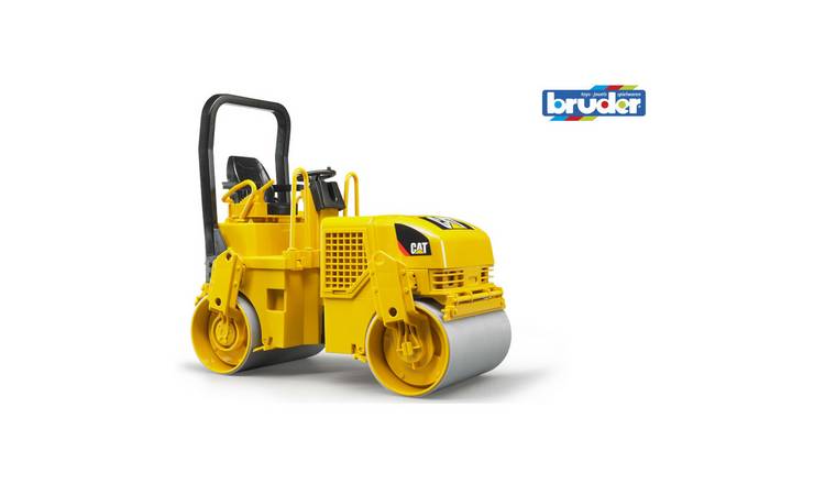 Bruder 1:16 CAT Asphalt Drum Compactor - Yellow