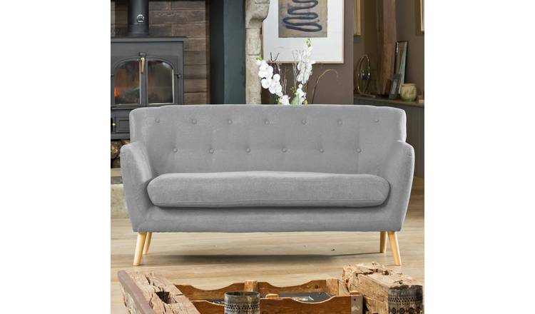 Artemis Home Lynwood  Fabric 3 Seat Sofa - Light Grey