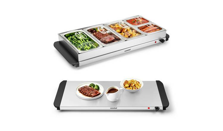 Vonshef  Food Warmer 5 Tray 9.6L Table Top Electric 400W