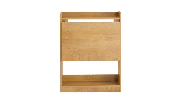 SoBuy Folding  Top 2 Shelf Study Computer Desk - Light Oak
