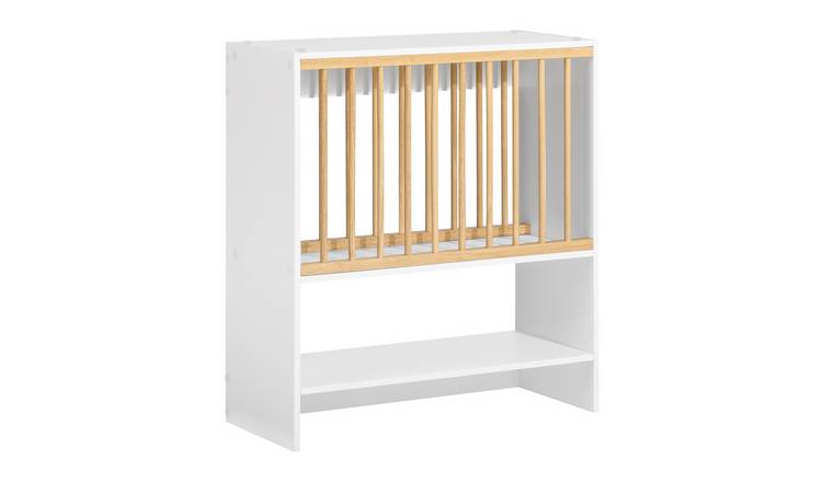 SoBuy 1 Shelf 7 Hook Wall-Mounted Storage Plate Cup Rack - White