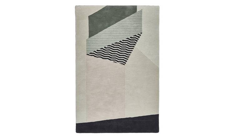 Mega Flooring Beige Handmade Geometric Rug - 120 x 170cm