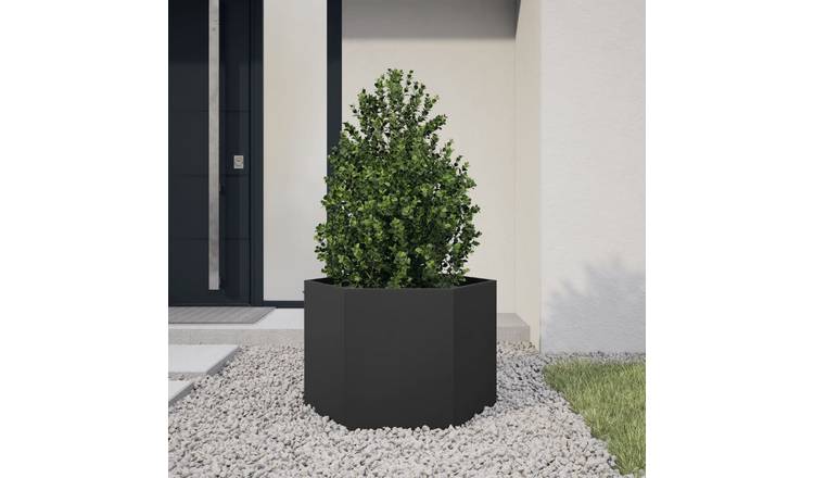 Walplus Steel Garden Planter - Black - 69 x 60 x 45 cm