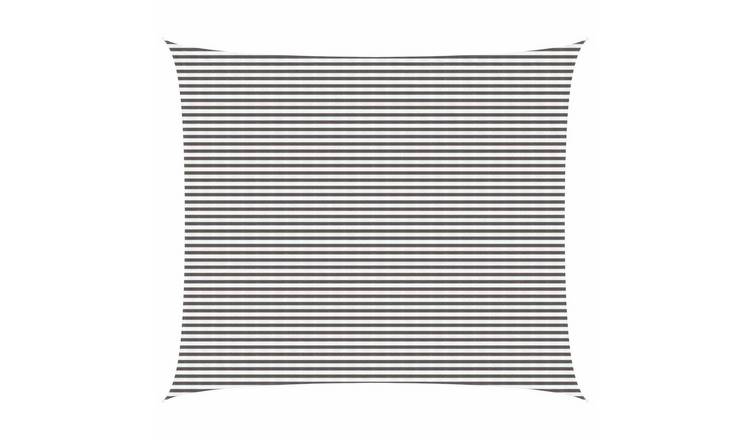 Walplus Rectangular HDPE Sun Shade Sail - Light Grey and White - 600 x 800 cm