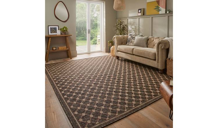 Mega Flooring Brown Modern Geometric Rug - 240 x 300cm