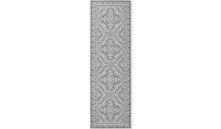 Hanse Home Grey Rosel Indoor Outdoor Vintage Runner Rug - 80 x 250cm