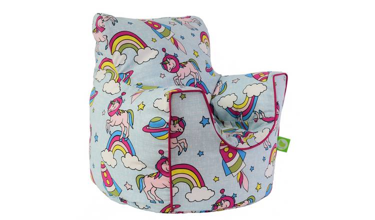 Bean Lazy Rainbow Space Unicorn Bean Bag Armchair Child Teen Size Pastel