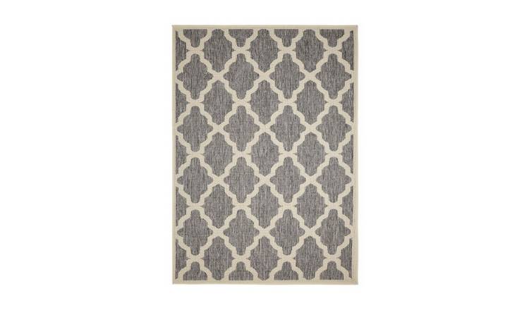 Mega Flooring Grey Modern Geometric Rug - 160 x 225cm