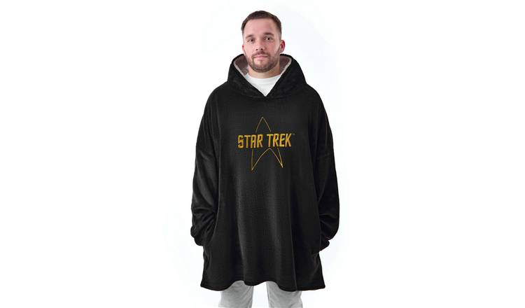 Star Trek Logo Adult Unisex Blanket Hoodie - Black