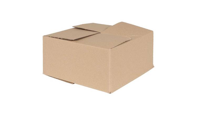Walplus Pack of 50 Cardboard Folding Box - Natural - 30 x 30 x 15 cm