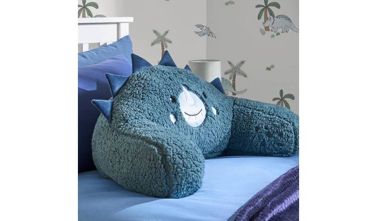 OHS Rex The Dinosaur Cuddle Cushion - Blue