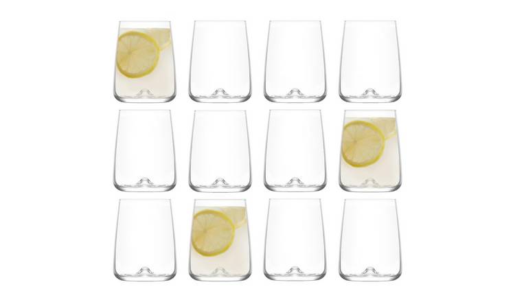LAV Terra Tumbler Glasses - 360ml - Clear - Pack of 12