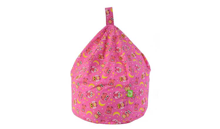 Bean Lazy Owl Bean Bag Child Size Pink