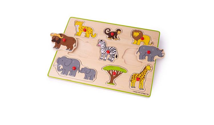Bigjigs Toys Lift Out Puzzle (Safari) - 3 Years +