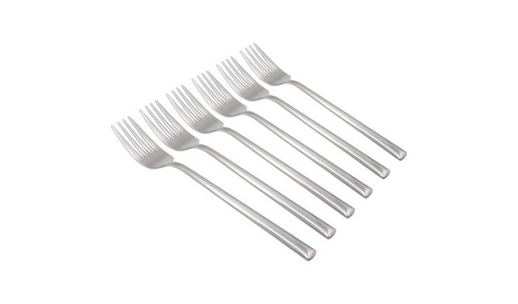 Argon Tableware Tondo Stainless Steel Dinner Forks - Pack of 6