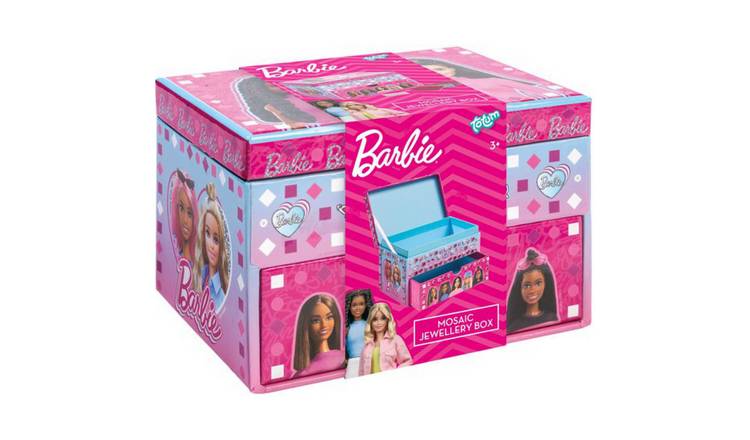 Totum Barbie Mosaic Jewellery Box Craft Set