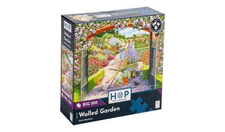 The House of Puzzles Walled Garden BIG 250 Piece Jigsaw Puzzle