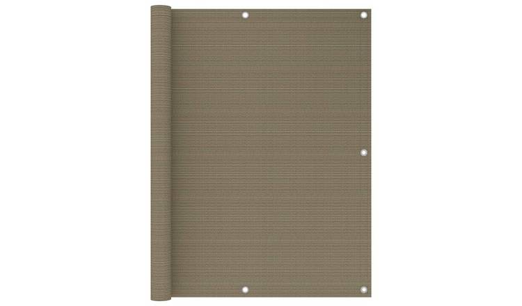 Walplus HDPE Balcony Screen - Taupe - 120 x 500 cm