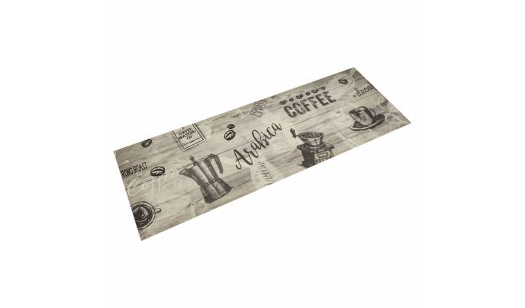 Walplus Coffee Grey Kitchen Rug - Grey - 180 x 60 cm