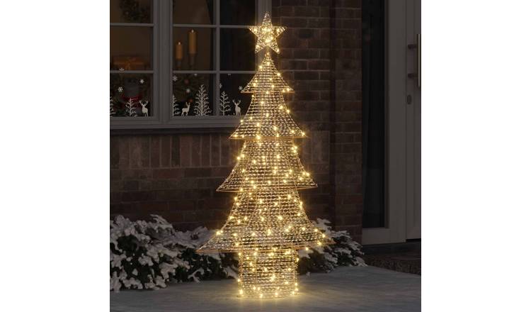 Walplus Artificial Christmas Tree - Warm White - 86 x 22 x 151 cm