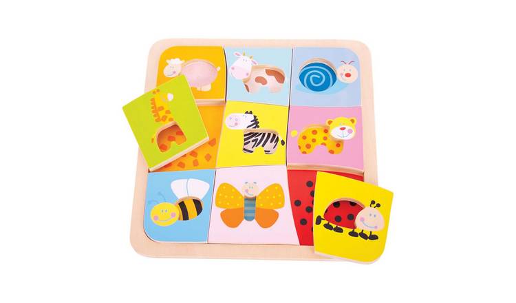 Bigjigs Toys Animal Patterns Puzzle - 18 Months +