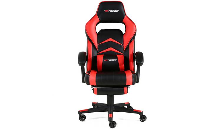 Gtforce Turbo Reclining Sports Racing Faux Leather Gaming Chair – Red