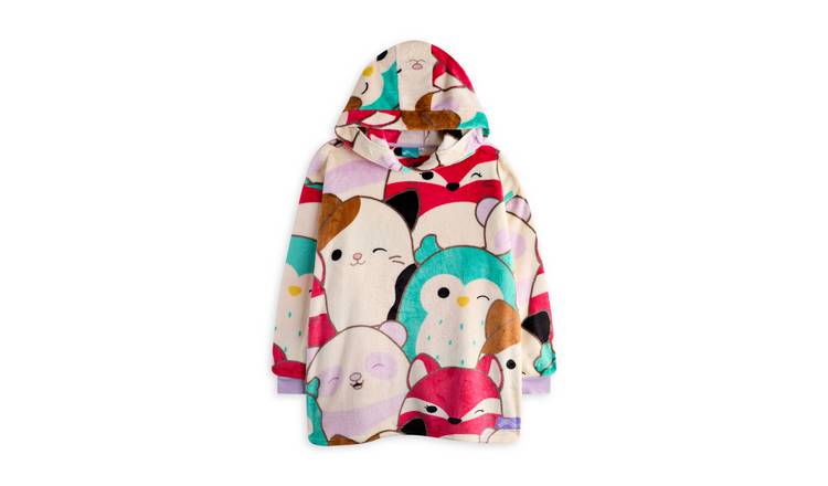 Squishmallows Character AOP Kids Girls Blanket Hoodie - Multicoloured