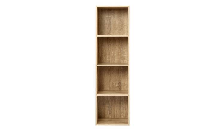 HomeGardenDirect Jane 4x2 Cube Bookcase - Oak