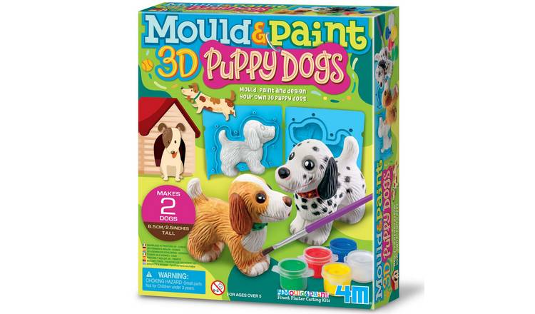 4M Mould & Paint 3D Puppy Dogs - 5 Years +