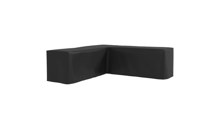 Outsunny Waterproof Oxford Fabric Corner Sofa Cover – Black