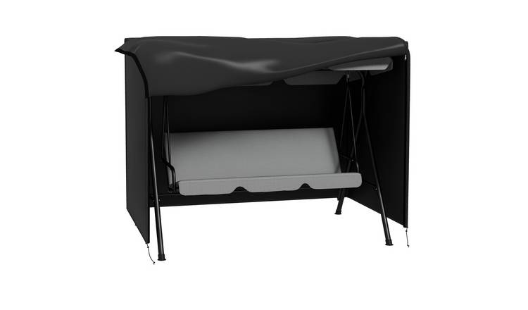 Outsunny 3 Seater Oxford Patio Swing Chair Cover Waterproof - Black