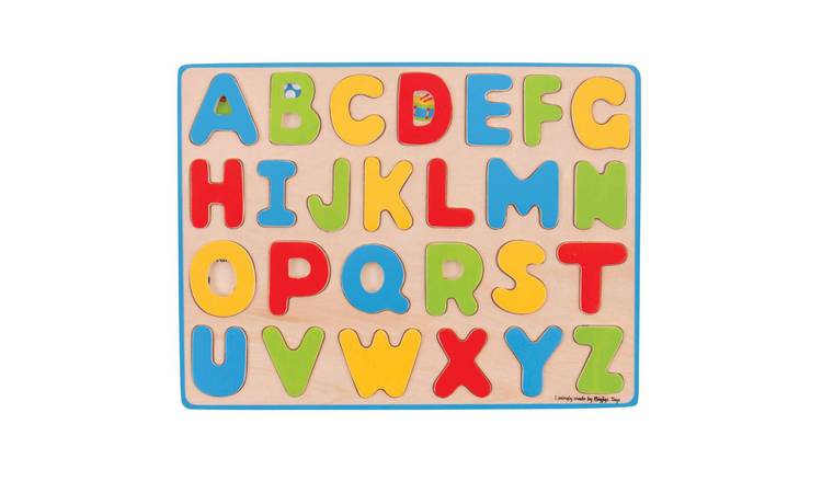 Bigjigs Toys Inset Puzzle - Uppercase Alphabet - 3 Years +