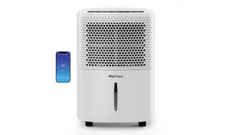 Pro Breeze 12L Compressor Dehumidifier with Wi-Fi - White
