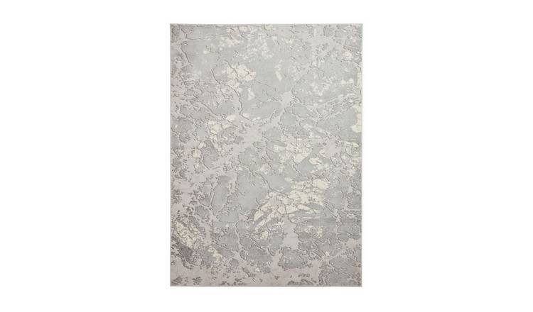 Mega Flooring Grey Modern Abstract Rug - 80 x 150cm