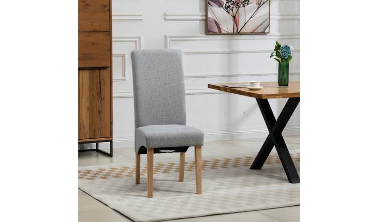 Artemis Home Rimini Fabric Dining Chairs - Set of 2 - Grey