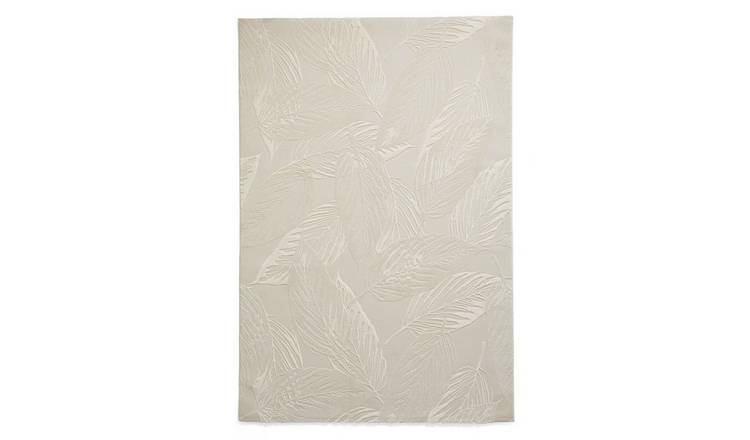 Mega Flooring White Modern Abstract Rug - 120 x 170cm