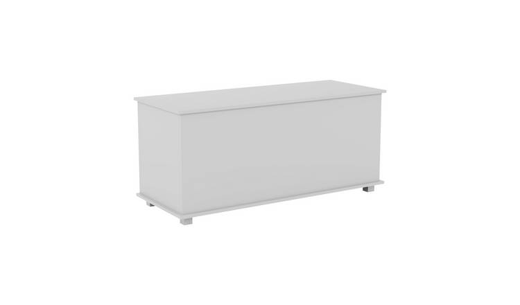 Vida Designs Leon Storage Ottoman - White