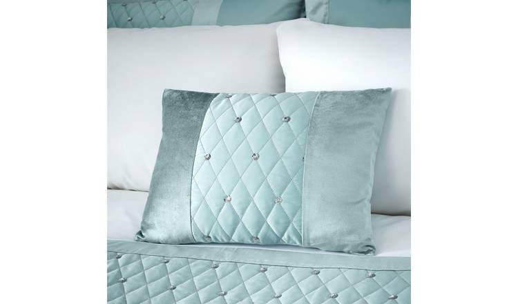 Catherine Lansfield Sequin Cluster Filled Cushion 30 x 40cm - Duck Egg