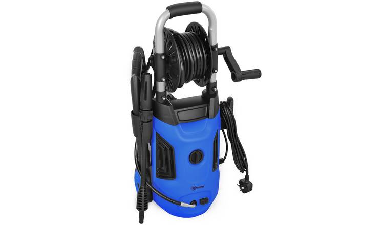 Outsunny 1800W 150 Bar 420 Litre per Hour Hose Reel Pressure Washer – Blue