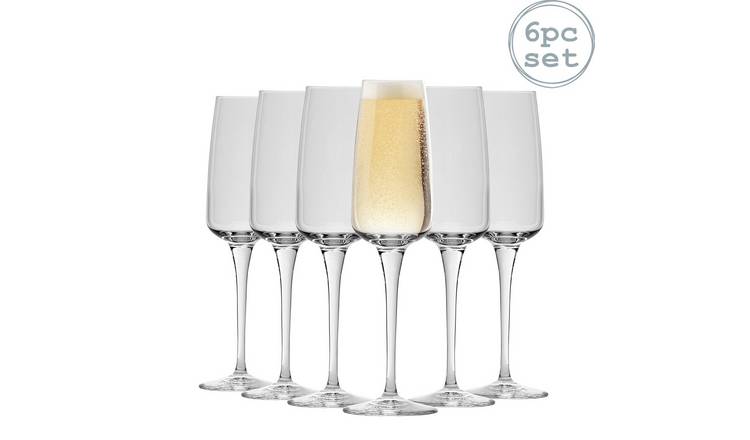 Bormioli Rocco Aurum Champagne Flutes - 230ml - Pack of 6