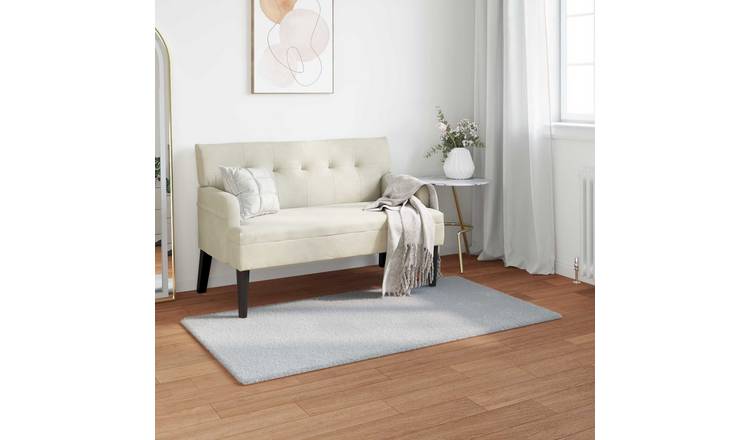 Walplus Olite Polyester Faux Fur Rug - Grey - 80 x 150 cm