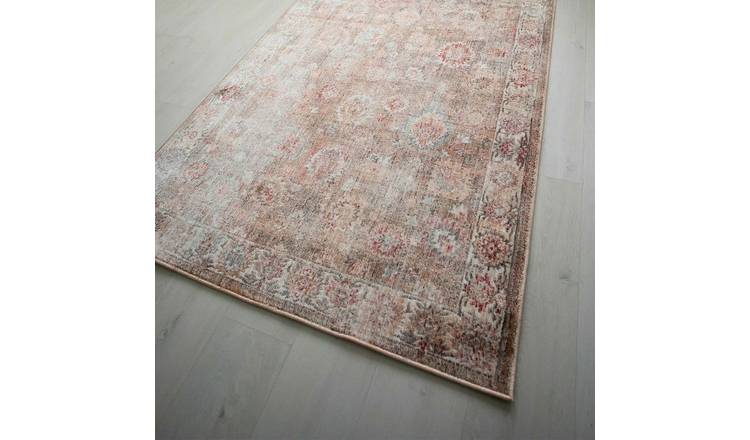 Mega Flooring Beige Traditional Abstract Rug - 120 x 170cm